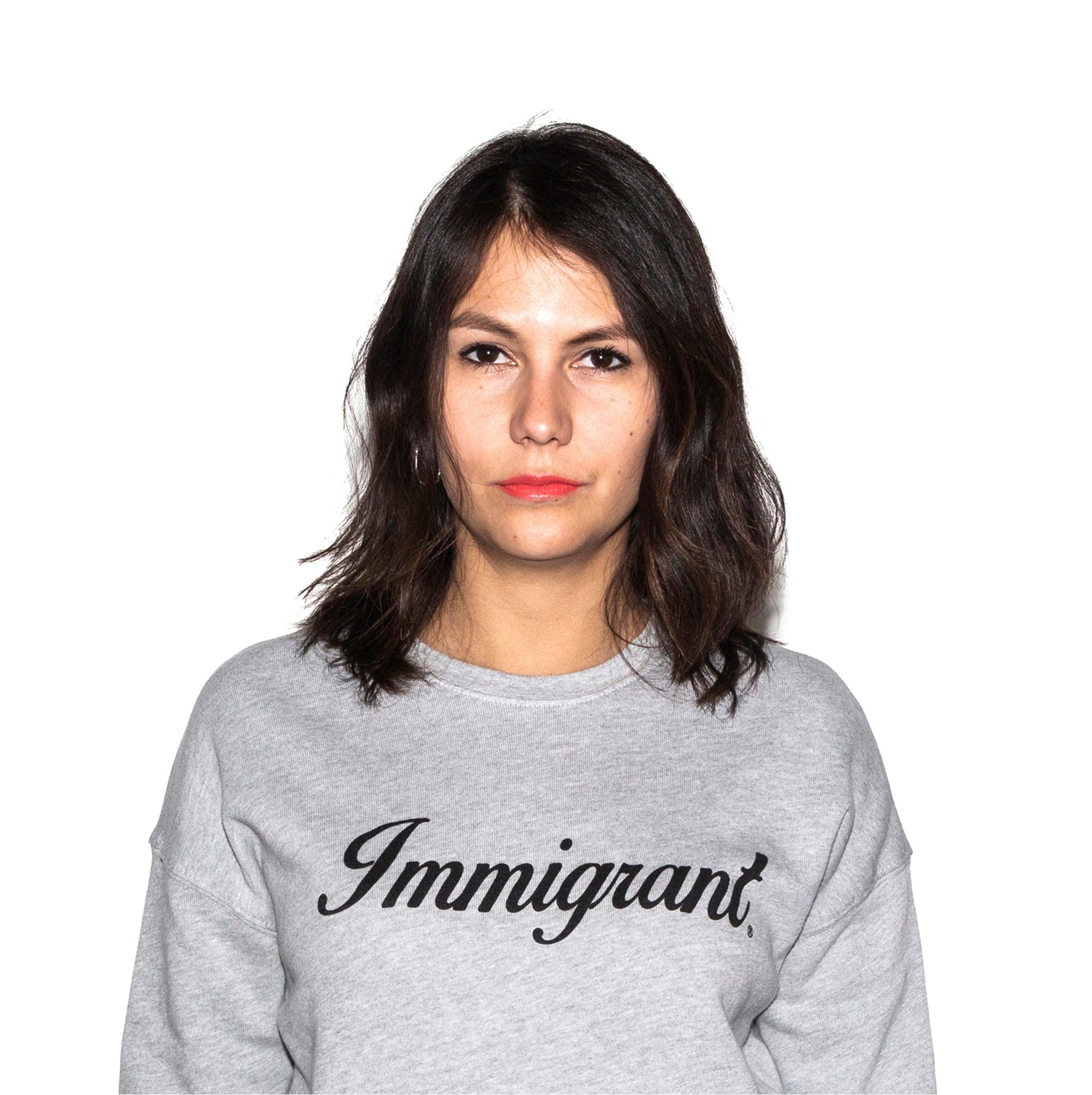 Immigrant Unisex Drop Shoulder Sweatshirt - Grey