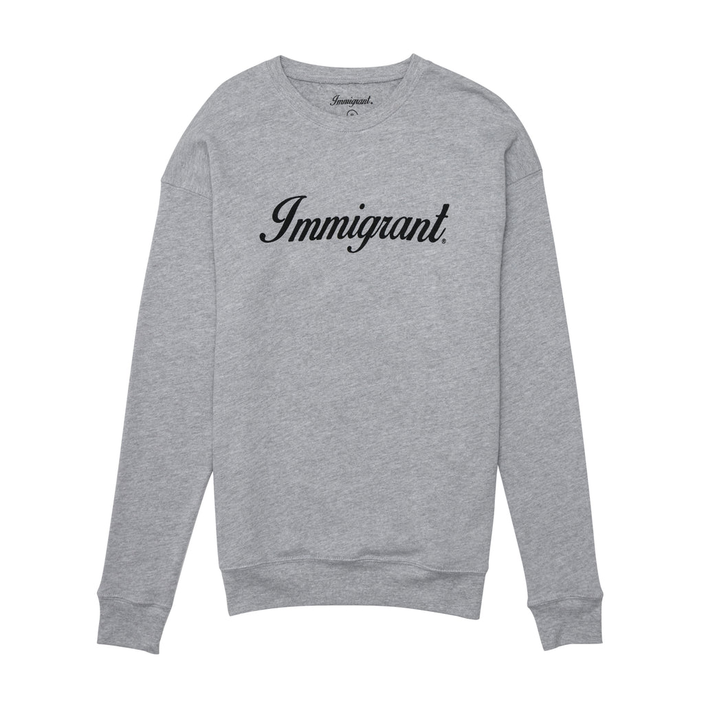 Immigrant Unisex Drop Shoulder Sweatshirt - Grey