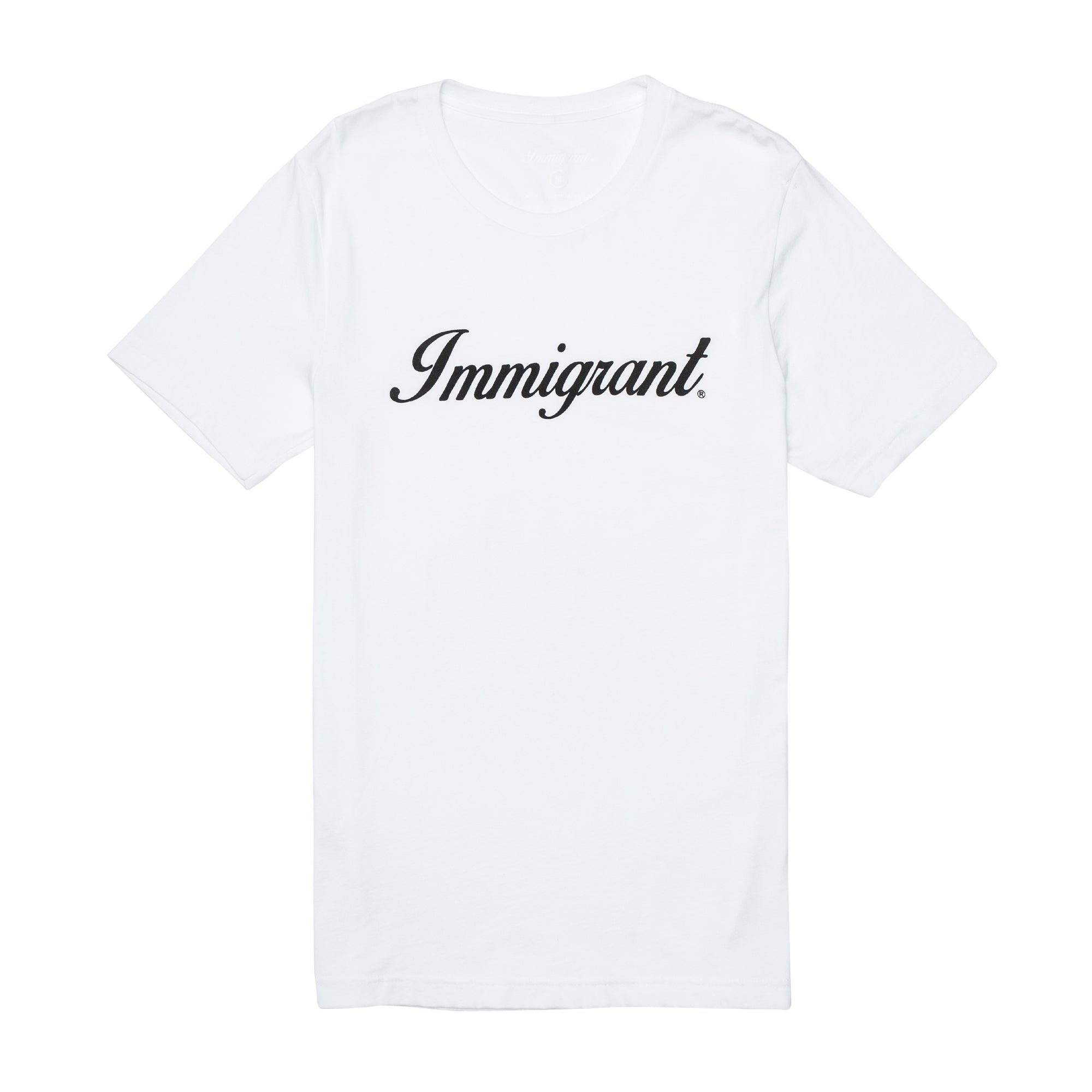 "Immigrant" Crewneck T-shirt - White/Black