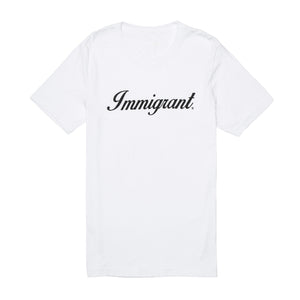 "Immigrant" Crewneck T-shirt - White/Black